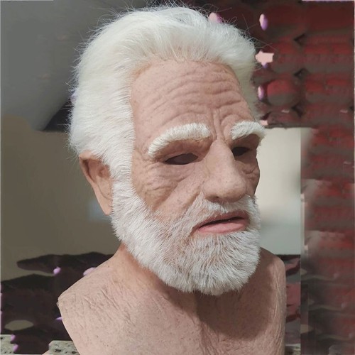 Halloween latex mask - old, man