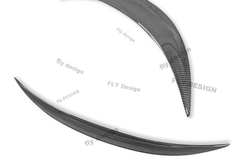 Carbon look rear spoiler lip - rear,