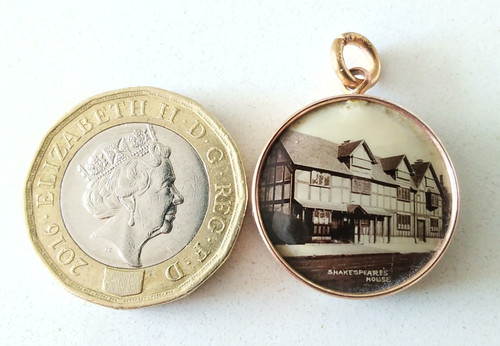 Antique locket fob - antique,