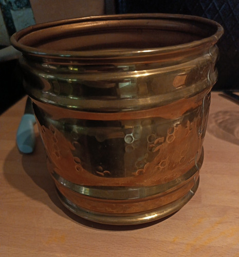 Vintage old antique brass - old,