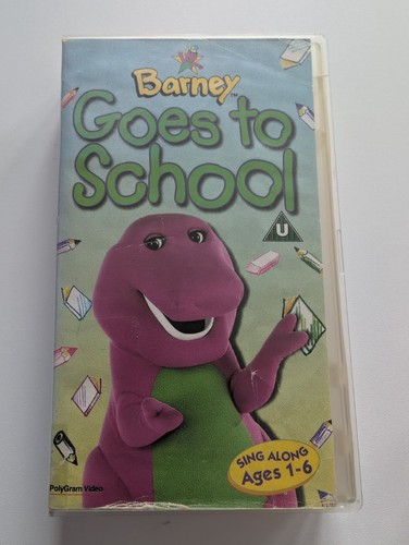 Barney goes school vhs - barney,