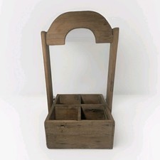 Antique Bottle Carrier Wooden