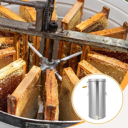 Manual honey extractor - honey, with