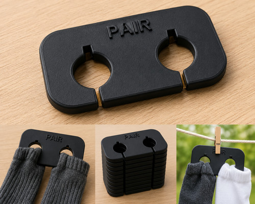 Sock pairing clips - sock, –