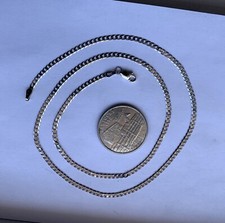 10K Solid White Gold 2mm Cuban