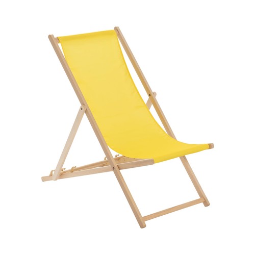 Folding wooden deck chair - wooden,