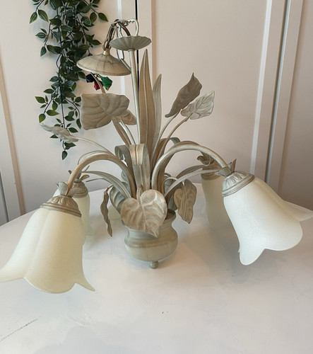 Cream cottage chandelier - cream,
