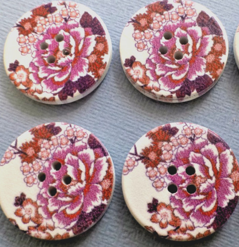 Pink and white floral - and,