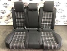 2012 VOLKSWAGEN VW GOLF GTI MK6 3 DOOR SET OF TARTAN CLOTH REAR INTERIOR SEATS