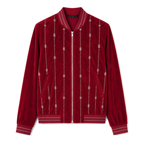 Zara mens bomber jacket red - mens,