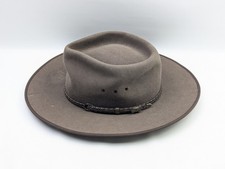 Vintage AKUBRA Cattleman Hat Size 57 Fawn Hazelnut Made In Australia New 