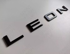 3D Gloss Black SEAT LEON Badge