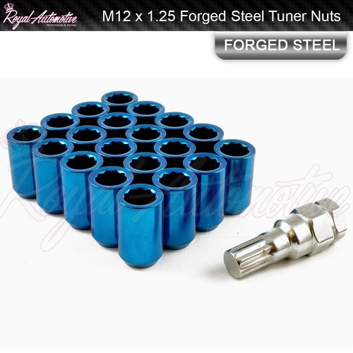 Blue tuner wheel nuts 20 - blue, x
