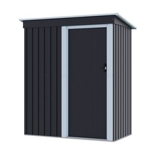 5 x 3ft Metal Garden Shed Outdoor Tool Storage Organizer Small House Pent Roof