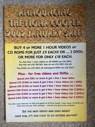 Fiona cooper 2002 - 2002, 1