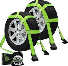 Tow Dolly Straps, 2 Pack Tow Dolly Basket Straps with Flat Hook, Car Dolly St...