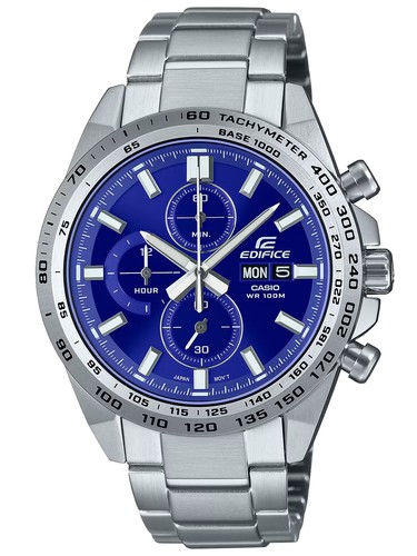 Casio silver mens chronograph - mens,
