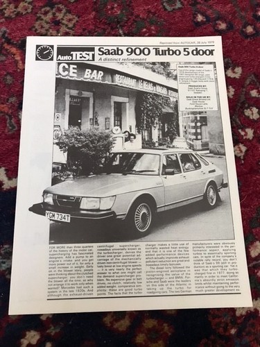 1979 saab 900 turbo road - saab,