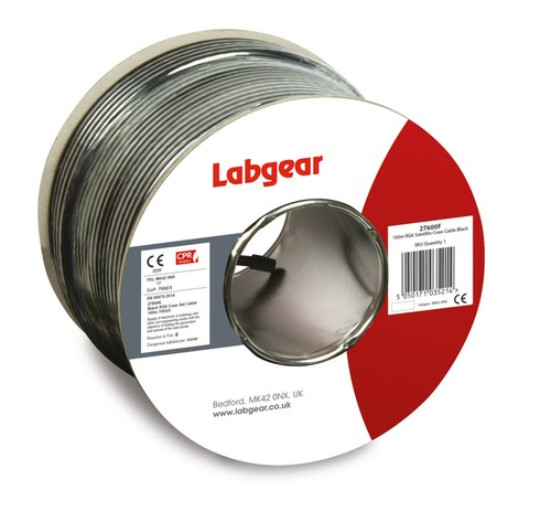 Labgear coax cable 100m rg6 - coax,