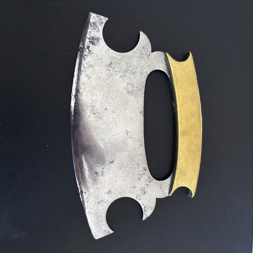 Metal herb chopper with brass - chopper,
