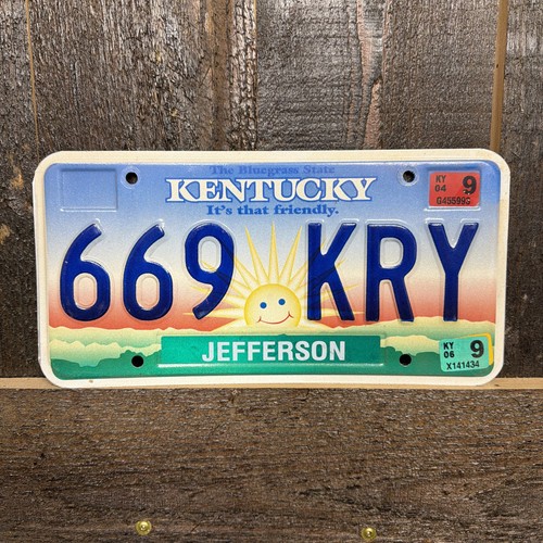 Kentucky license plate - license,