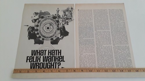 Wankel rotary engine original - wankel,