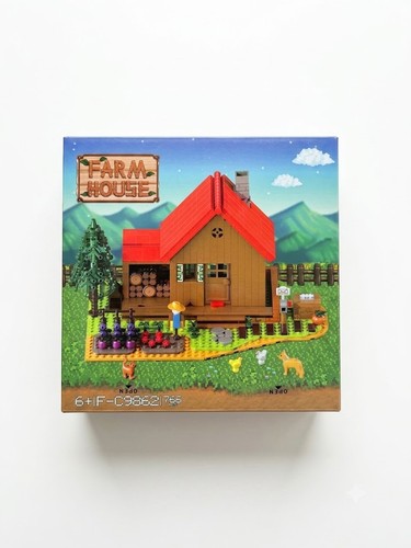 Farm house building block - farm, set
