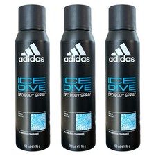 Adidas Deodorant Body Spray ICE DIVE Cool & Aquatic Deodorant Deodorant Spray 48h 3x150ml