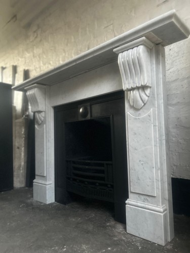 Marble fire surround - fire,