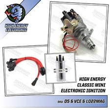 Lucas 45D Distributor Bundle High Energy Electronic Ignition for Classic Mini