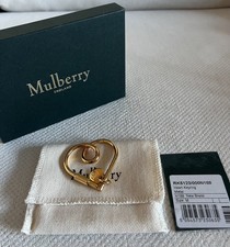 Looped Heart Keyring in Gold