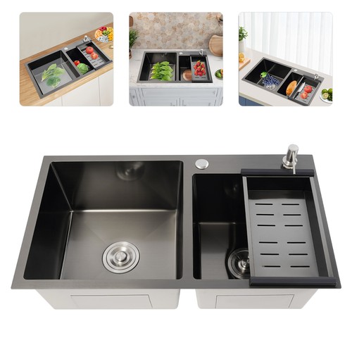 Stainless steel kitchen sink - kitchen,