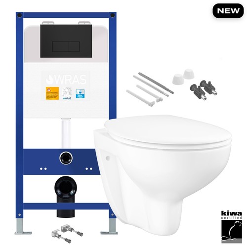 Wall hung toilet pan - hung, seat