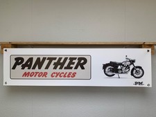 Panther Motorcycle BANNER Classic British Bike Workshop Garage Wall Display