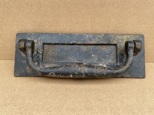 Antique cast iron letter box - antique,