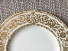 "HYDE PARK" by ROYAL WORCESTER - 4  DINNER PLATES - MINT -  R8