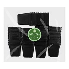 50 Pcs Succulent Starter Pots Plastic Square Flower Nursery