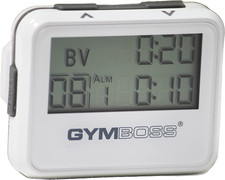 Gymboss Interval Timer and Stopwatch - WHITE/GRAY GLOSS