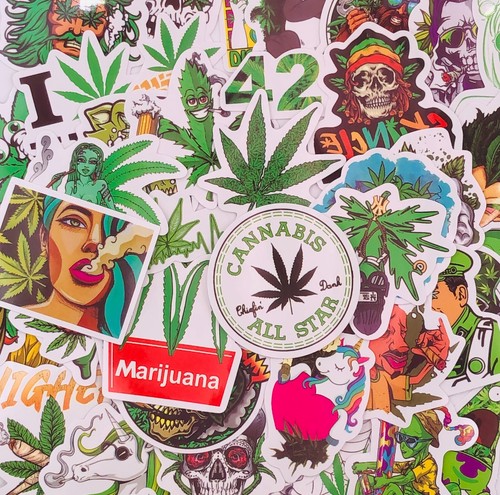 50pcs weed stickers cannabis - weed,