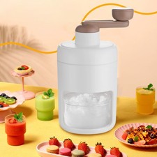 Manual Ice Crusher Hand Shaved Ice Machine for Kitchen Party Household