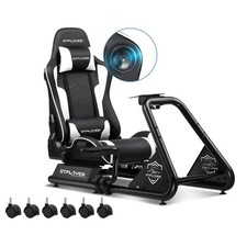 GTPLAYER Racing Simulator Cockpit Seat Adjustable Gaming Wheel Stand G25 G29 Pro