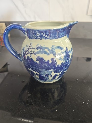 Delft blue white jug - delft,