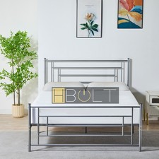 Metal Bed Frame with Headboard