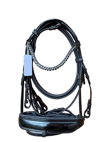 Leather snaffle bridle - bridle, patent