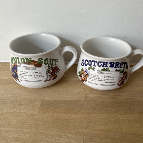 Vintage retro ceramic soup - ceramic,