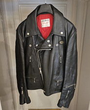 Lewis Leathers Aviakit Jacket Lightning (402) Men's size 38 S/ M Small Medium VG