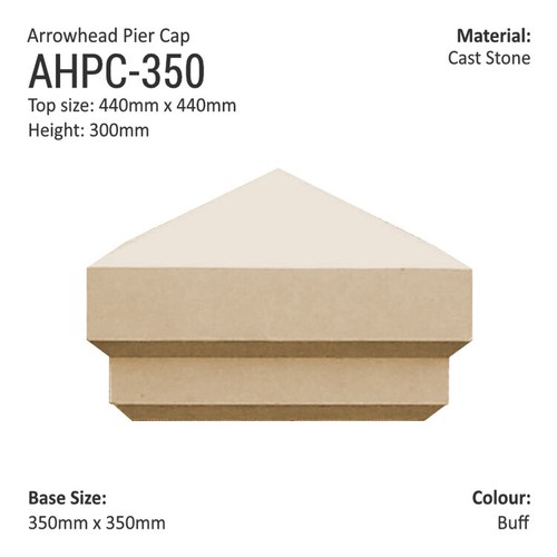 Arrowhead pier cap cast - pier,