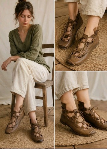 Trippen leather women brown - trippen, women's