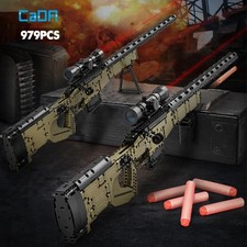 Cada 979Pcs City Technical Police Military Weapon Sniper Rifle Building Blocks