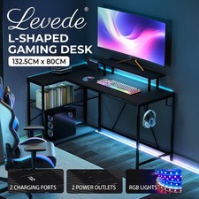 Levede L-Shaped Gaming Desk